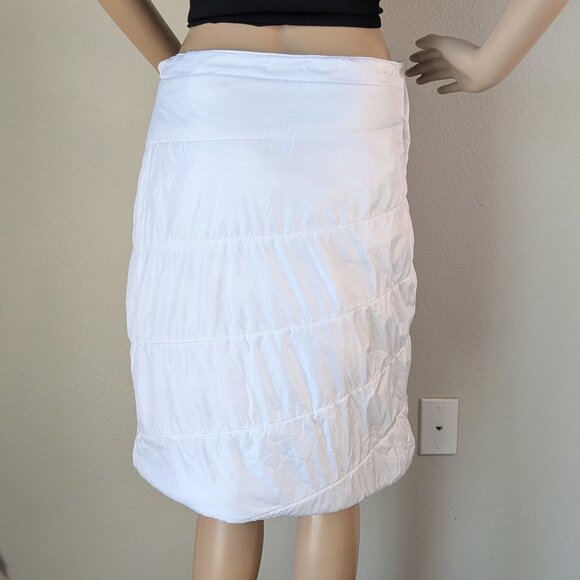Swiss Tech Skirt Women's Size Small (4-6) White Puffer Quilted Skirt - Picture 2 of 13
